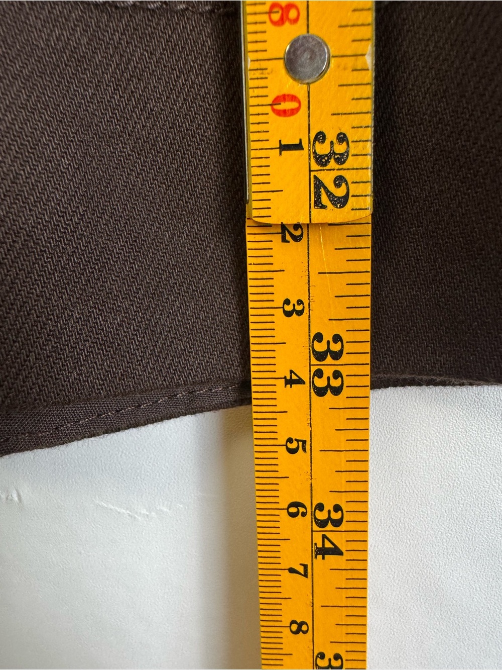 LOFT Brown A-Line Midi Skirt High Waist Cotton Lyocell Size 4 Fall Outfit Casual - Picture 11 of 11